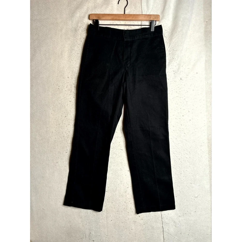 Dickies Flex Pants Men's 30x30 Black Original Fit Slash Pockets Comfort Mid Rise